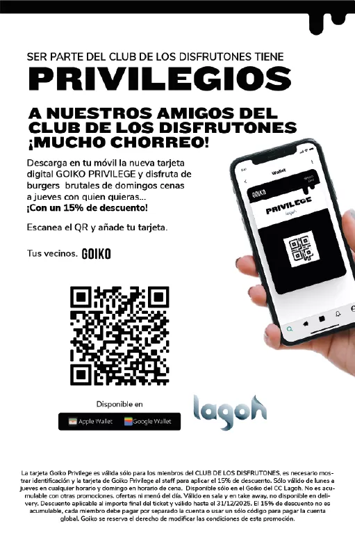 Tarjeta digital GOIKO PRIVILEGE